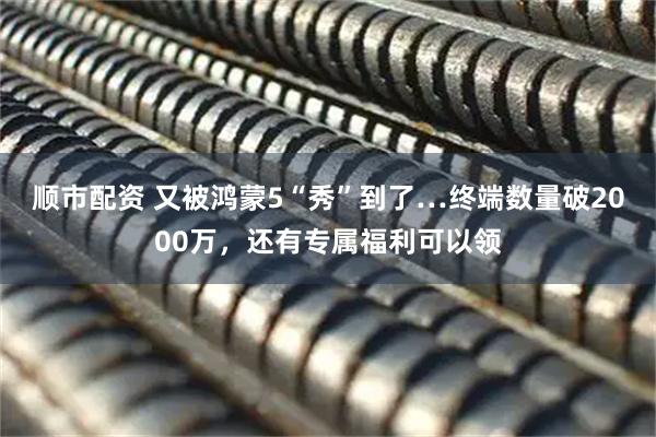 顺市配资 又被鸿蒙5“秀”到了…终端数量破2000万，还有专属福利可以领